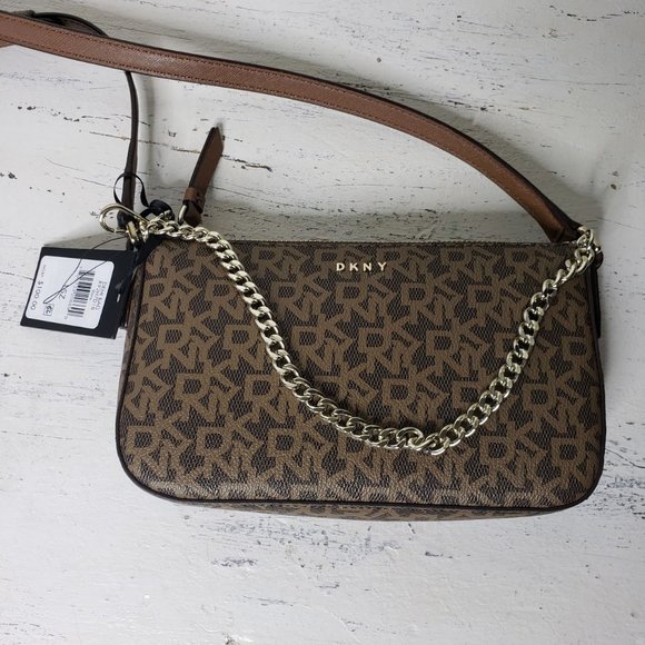 dkny mocha sina cross body bag